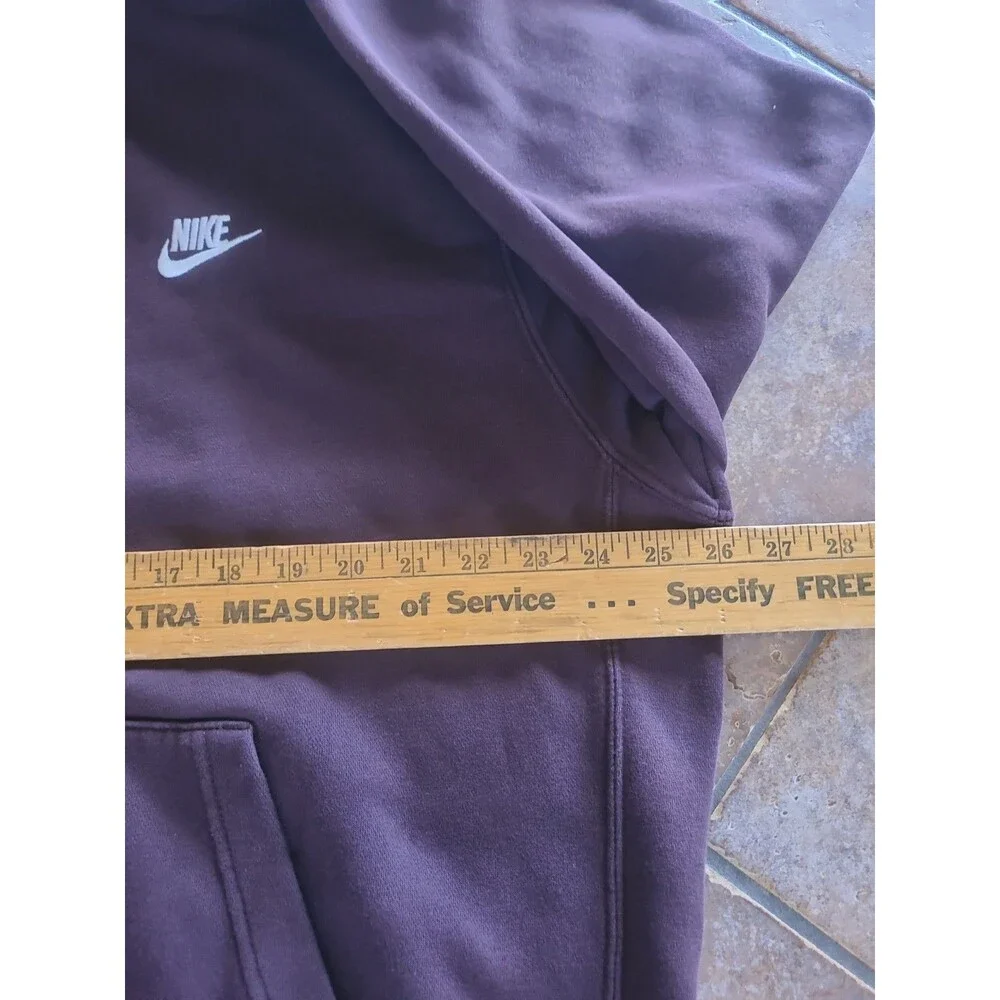 Nike Hoodie Mens XL Brown Small Nike Swoosh Pullover Fleece Sweatshirt Kangaroo